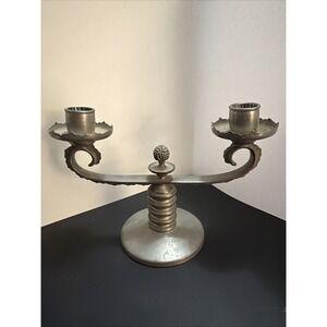 Vintage Plymouth Pewter Candlestick 83966 Made In USA!